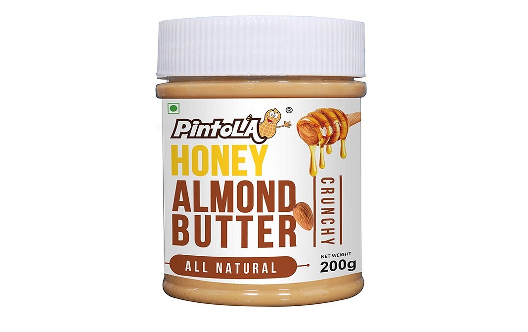 Pintola Honey Almond Butter Crunchy All Natural   Jar  200 grams